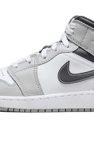 Air Jordan 1 Mid Light Smoke Grey Anthracite GS