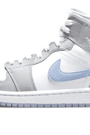 Air Jordan 1 Mid Wolf Grey Aluminum W