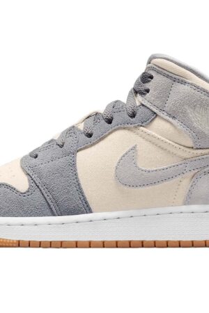 Air Jordan 1 Mid SE Coconut Milk Particle Grey GS