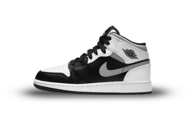 Air Jordan 1 Mid White Shadow GS